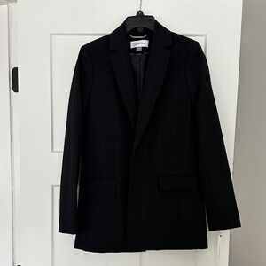 Calvin Klein Dark Checkered Blazer size 2